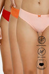 Zivame Anti-Microbial Low Rise Full Coverage Bikini Panty (Pack of 3) - Multicolor — thumbnail 1